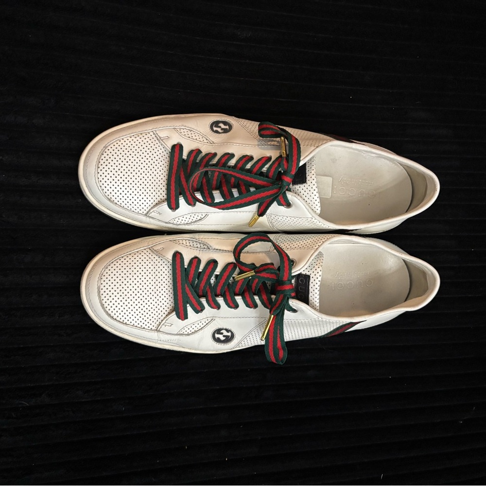 White Gucci Sneakers 10.5 G